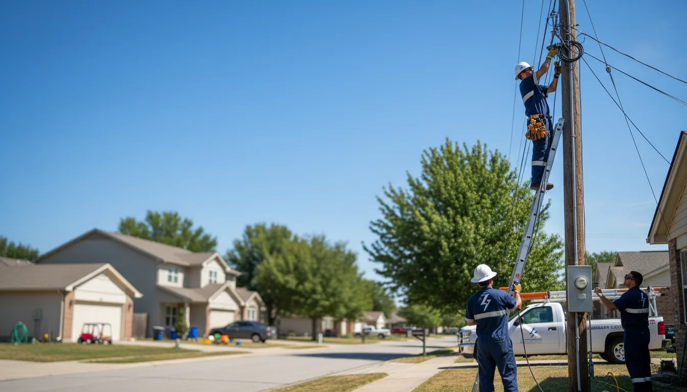 Residential electrician providing installation services in Rockport, TX